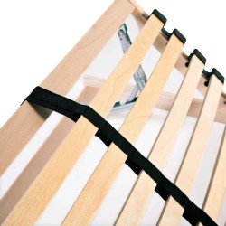 Sommiers à lattes sans matelas 2 pcs avec 28 lattes 70x200 cm 516938516938
