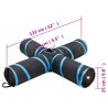 Tunnel pour chats à 4 voies Noir et bleu 132 cm Polyester 516964516964