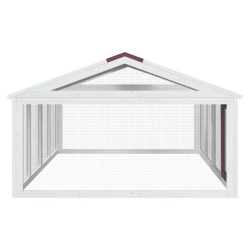 Enclos animaux moka 200x112,5x74 cm bois massif de pin 516975516975