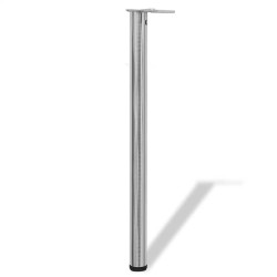 4 pieds de table réglables en hauteur 870 mm Nickel brossé 516977516977