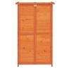 Abri à outils de jardin marron 83x57x140 cm bois massif pin 516980516980