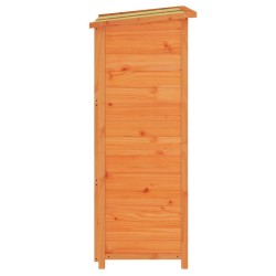 Abri à outils de jardin marron 83x57x140 cm bois massif pin 516980516980