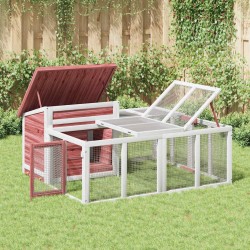 Clapier moka 144x123x67,5 cm bois de pin massif 517001517001