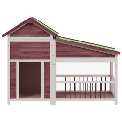 Chenil moka 143x60,5x109 cm bois de pin solide 517005517005