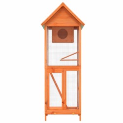Maison à oiseaux marron 60x58,5x160 cm bois massif de pin 517006517006