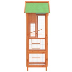 Maison à oiseaux marron 60x58,5x160 cm bois massif de pin 517006517006