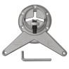 4 pieds de table réglables en hauteur 1100 mm Nickel brossé 517020517020