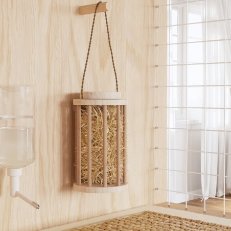 Mangeoire à foin pour lapins Ø15x25,5 cm bois massif de sapin 517051517051