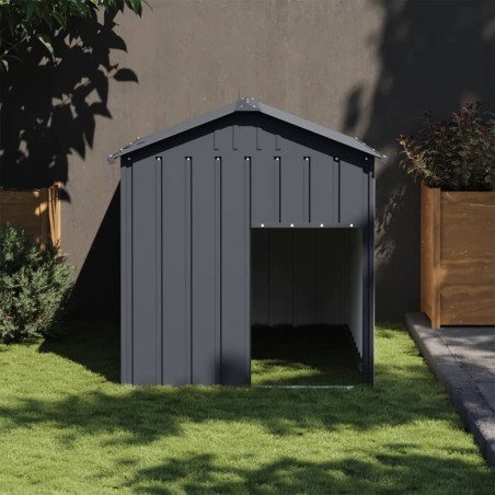 Niche pour chien avec toit anthracite acier galvanisé 517060517060