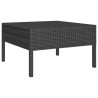 Salon de jardin 6 pcs avec coussins résine tressée noir 517064517064