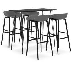 Ensemble de bar 5 pcs Noir et gris 517065517065