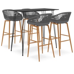 Ensemble de bar 5 pcs Noir et gris 517066517066