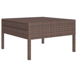 Salon de jardin 9 pcs avec coussins résine tressée marron 517068517068