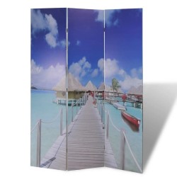 Cloison de séparation pliable 120 x 170 cm Plage  517077517077