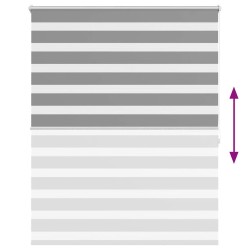 Store vénitien Zebra 140,9 x 175 cm, largeur du tissu 136,7 cm, gris 517084517084