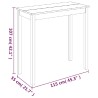 Table de bar MDF noir 115x55x107 cm  517086517086