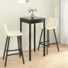 Table de bar MDF noir 55x55x107 cm 517087517087
