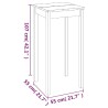 Table de bar MDF noir 55x55x107 cm 517087517087