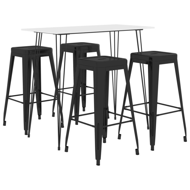 Ensemble de bar 5 pcs Blanc et noir 517093517093