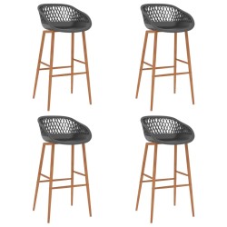 Ensemble de bar 5 pcs Blanc et gris 517096517096