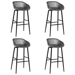 Ensemble de bar 5 pcs Blanc et gris 517101517101