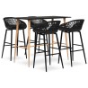 Ensemble de bar 5 pcs Noir 517111517111