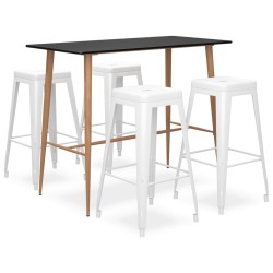 Ensemble de bar 5 pcs Noir et blanc 517112517112