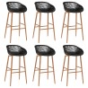 Ensemble de bar 7 pcs Blanc et noir 517113517113