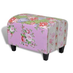 Pouf capitonné PATCHWORK style de pastoralisme 517115517115