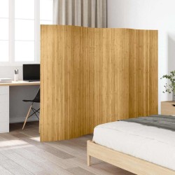 Cloison de séparation bambou naturel largeur 250 cm hauteur 165 cm 517117517117