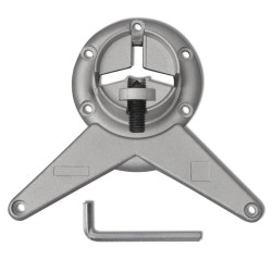 4 pieds de table réglables en hauteur 870 mm Chromé 517118517118