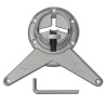 4 pieds de table réglables en hauteur 870 mm Chromé 517118517118