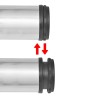 4 pieds de table réglables en hauteur 710 mm Nickel brossé 517120517120