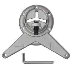 4 pieds de table réglables en hauteur 710 mm Nickel brossé 517120517120