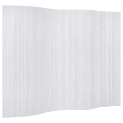 Cloison de séparation bambou blanc largeur 250 cm hauteur 165 cm 517122517122