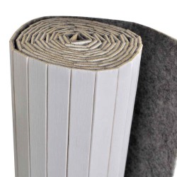 Cloison de séparation bambou blanc largeur 250 cm hauteur 165 cm 517122517122