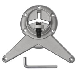 4 pieds de table réglables en hauteur 710 mm Chromé 517127517127