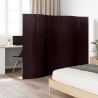 Cloison de séparation bambou marron foncé largeur 250 cm hauteur 165 cm 517128517128
