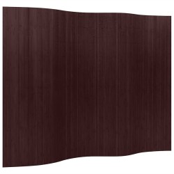 Cloison de séparation bambou marron foncé largeur 250 cm hauteur 165 cm 517128517128