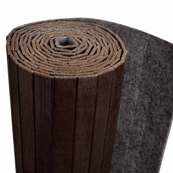 Cloison de séparation bambou marron foncé largeur 250 cm hauteur 165 cm 517128517128