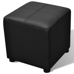 Set de banc de rangement en simili cuir Noir 517138517138