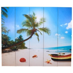 Cloison de séparation pliable 200 x 170 cm Plage  517153517153