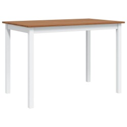 Ensemble de salle à manger 5 pcs Marron et blanc 517158517158