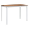 Ensemble de salle à manger 5 pcs Marron et blanc 517158517158