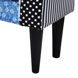 Banc Design avec patchwork Bleu et blanc 517159517159