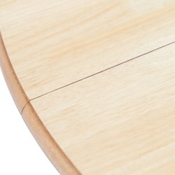 Table à manger Blanc et marron 106 cm Bois d'hévéa massif 517183517183