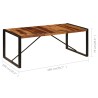 Table à dîner 200x100x75 cm Bois de Sesham solide 517184517184