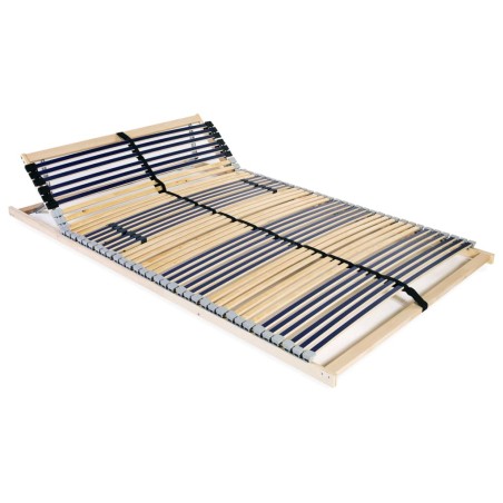 Sommier à lattes sans matelas avec 42 lattes 7 zones 140x200 cm 517185517185