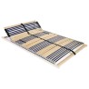 Sommier à lattes sans matelas avec 42 lattes 7 zones 140x200 cm 517185517185