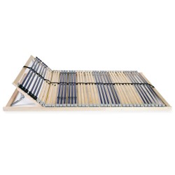 Sommier à lattes sans matelas avec 42 lattes 7 zones 140x200 cm 517185517185